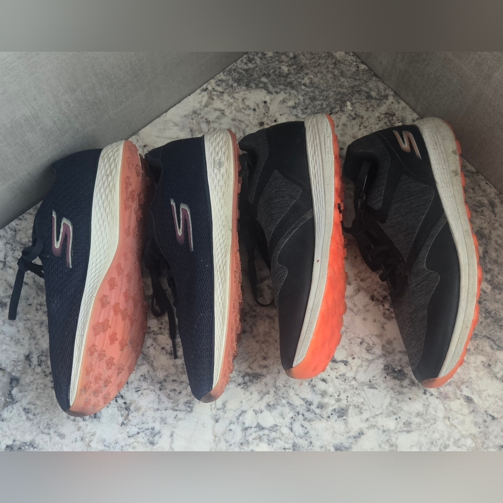 2 pairs of SKECHERS Women's Golf Shoes. Black Navy. Size 9.5 (EU 39). EUC! - Picture 5 of 9